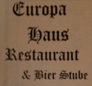 Europa Haus Restaurant and Bier Stube Logo