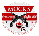Mock's Crossroads Coffee Mill Logo