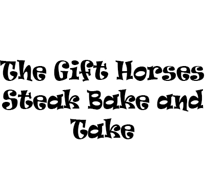 The Gift Horses Steak Bake and Take Logo