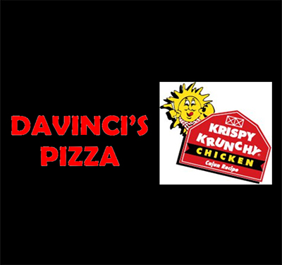 DaVinci's Pizza & Krispy Krunchy Logo