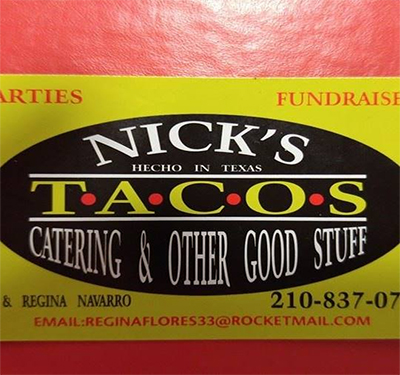 Nicks Tacos Catering and Other Good Stuff Logo