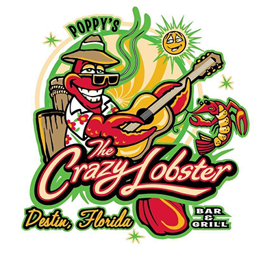 Poppy's The Crazy Lobster Logo