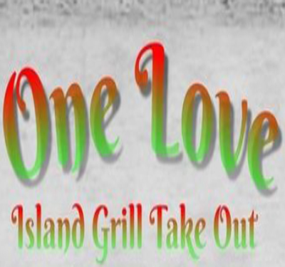 One Love Island Grill Take Out Logo