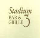 Stadium 3 Bar & Grille Logo