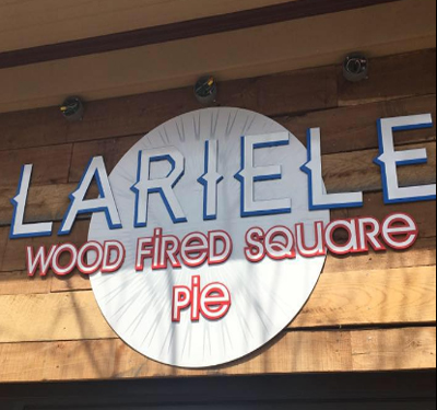Lariele Wood Fired Square Pie Logo
