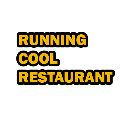 Running Cool Restaurant Logo