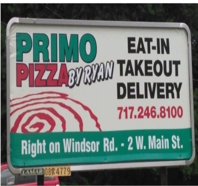 Primo Pizza by Ryan Logo