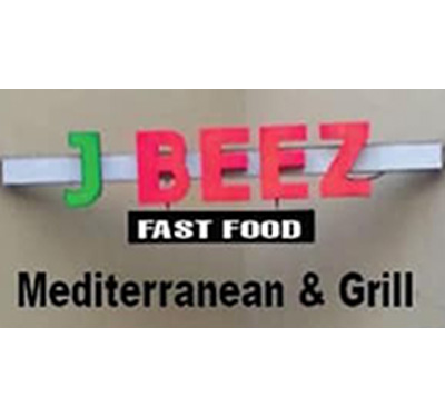 J Beez Fast Food Mediterranean and Grill Logo