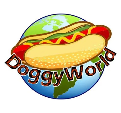 Doggy World Food Truck Logo
