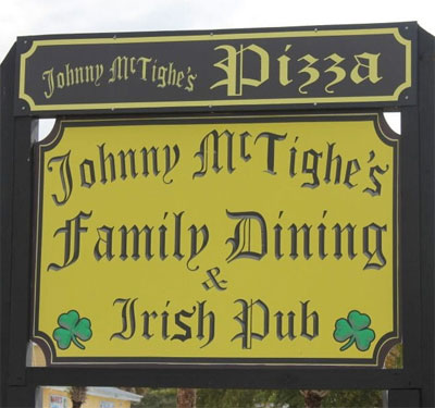 Johnny McTighes Irish Pub Logo