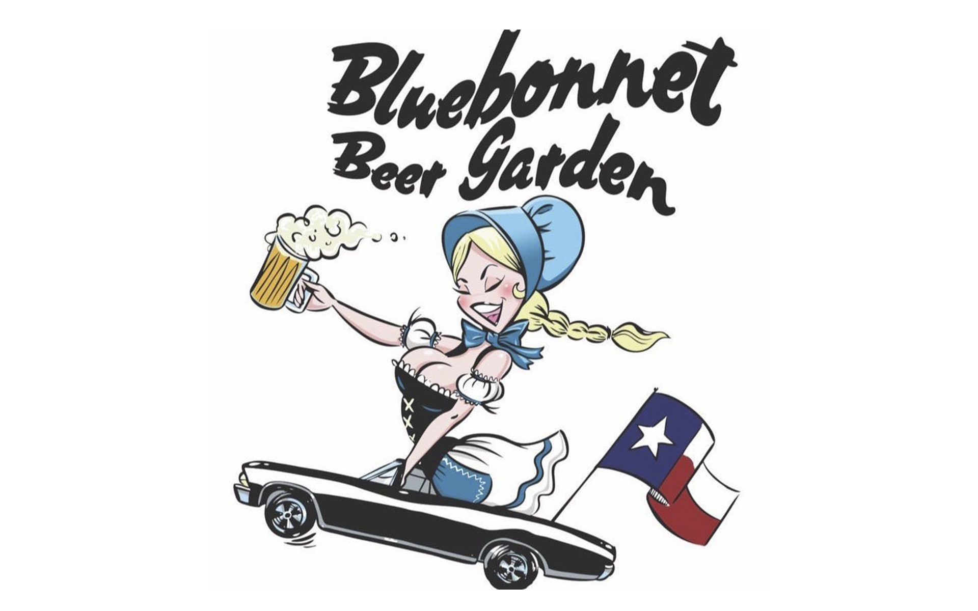 The Bluebonnet Beer Garden Logo