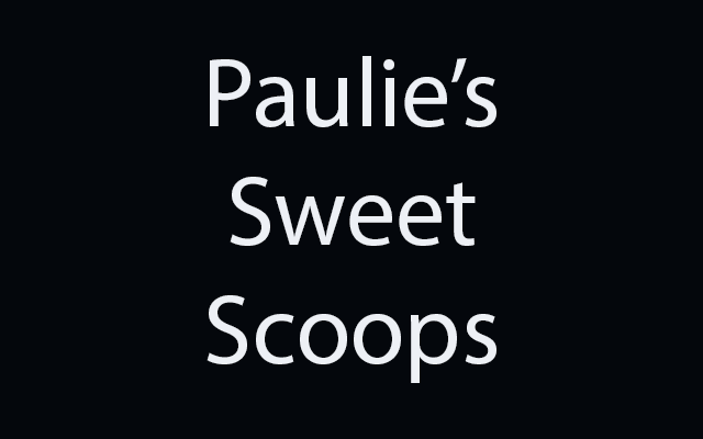 Paulie's Sweet Scoops Logo