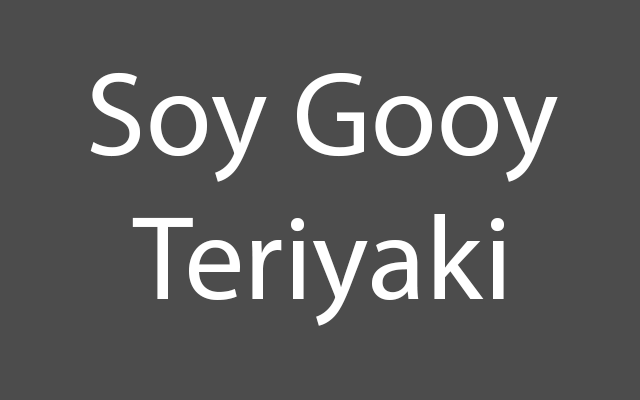 Soy Gooy Teriyaki Logo