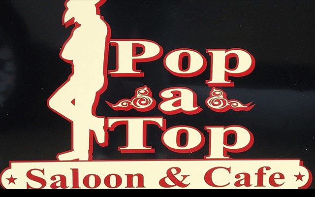 Pop A Top Saloon & Cafe Logo