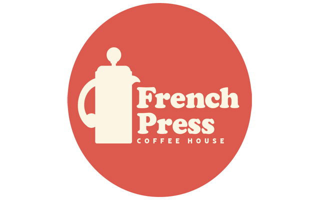 French Press Coffee House Logo