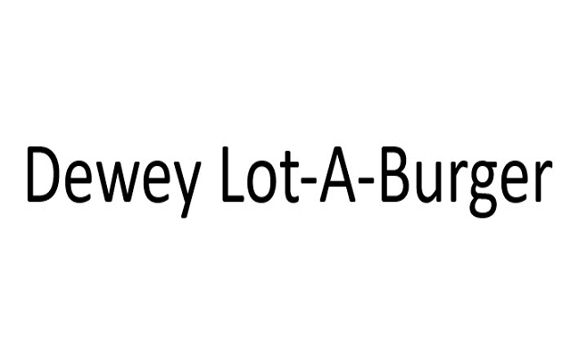 Dewey Lot-A-Burger Logo
