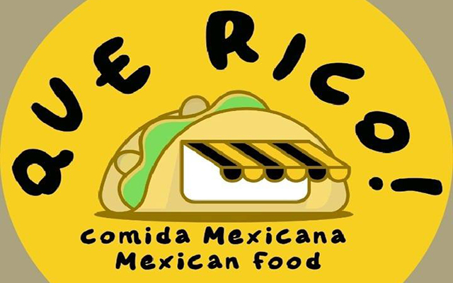 Que Rico! Mexican Food Logo