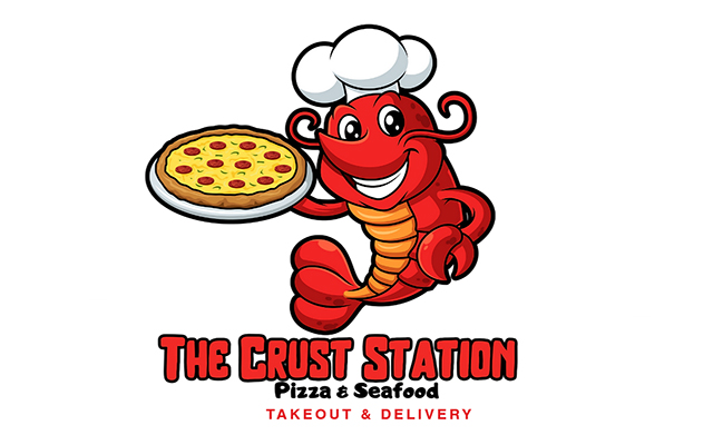 Crust Station Pizza & Seafood Logo
