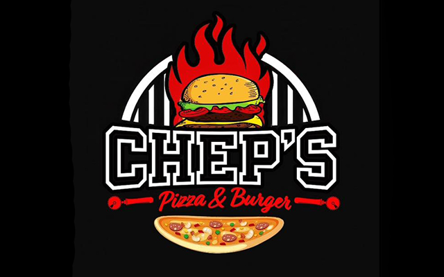 Chep's Pizza & Burgers Logo